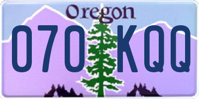 OR license plate 070KQQ