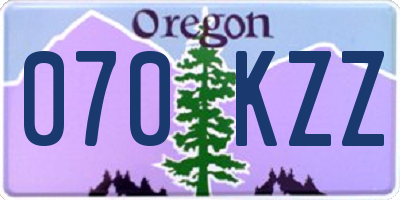 OR license plate 070KZZ