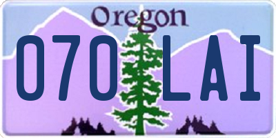 OR license plate 070LAI