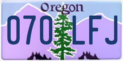 OR license plate 070LFJ