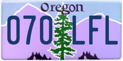 OR license plate 070LFL
