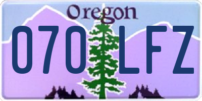 OR license plate 070LFZ