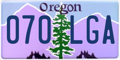 OR license plate 070LGA