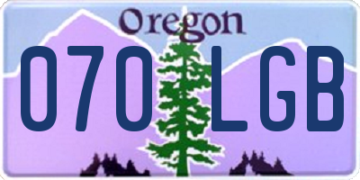 OR license plate 070LGB