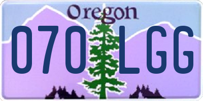 OR license plate 070LGG