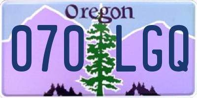 OR license plate 070LGQ