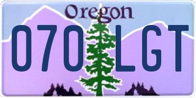 OR license plate 070LGT