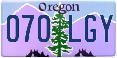 OR license plate 070LGY