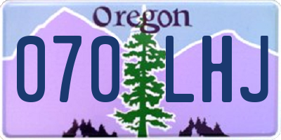 OR license plate 070LHJ