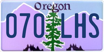 OR license plate 070LHS