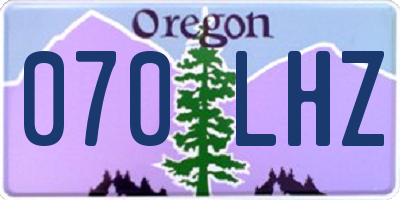 OR license plate 070LHZ