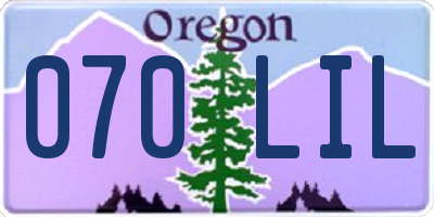 OR license plate 070LIL