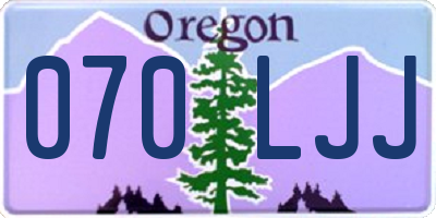 OR license plate 070LJJ