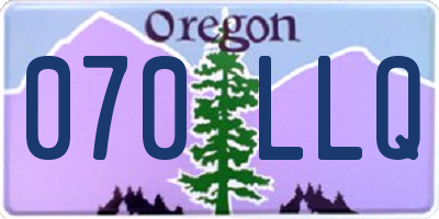 OR license plate 070LLQ