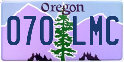 OR license plate 070LMC