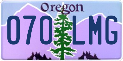 OR license plate 070LMG