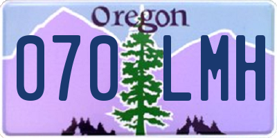 OR license plate 070LMH
