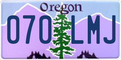 OR license plate 070LMJ