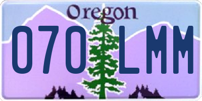 OR license plate 070LMM