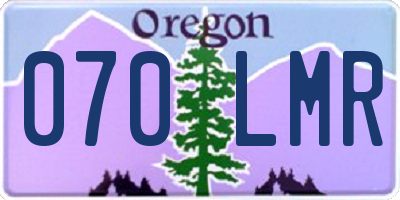OR license plate 070LMR