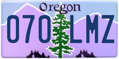 OR license plate 070LMZ