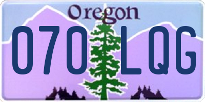 OR license plate 070LQG