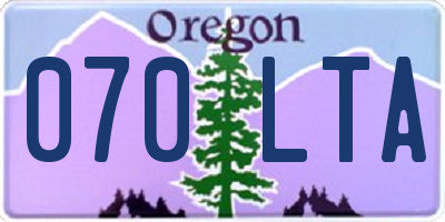 OR license plate 070LTA