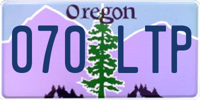 OR license plate 070LTP