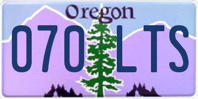 OR license plate 070LTS