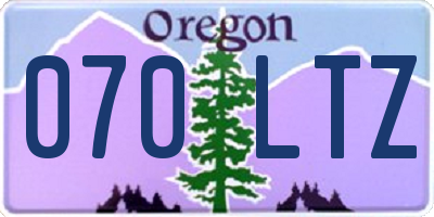 OR license plate 070LTZ