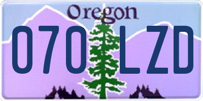 OR license plate 070LZD