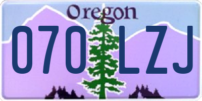 OR license plate 070LZJ