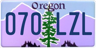 OR license plate 070LZL