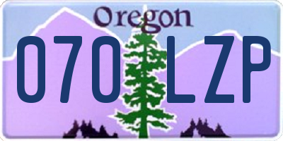 OR license plate 070LZP
