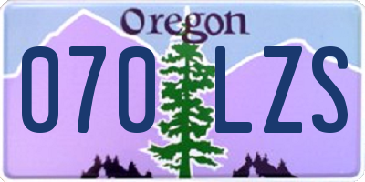 OR license plate 070LZS