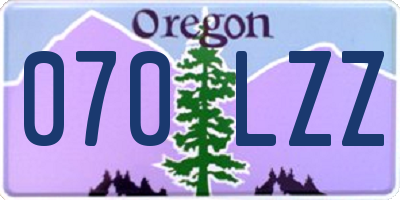 OR license plate 070LZZ