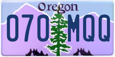 OR license plate 070MQQ