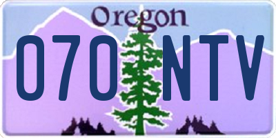 OR license plate 070NTV