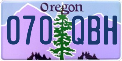 OR license plate 070QBH