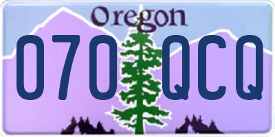 OR license plate 070QCQ