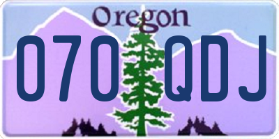 OR license plate 070QDJ