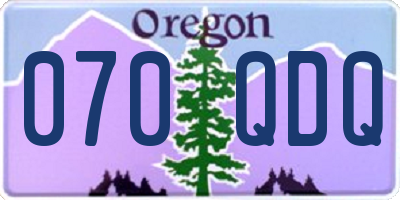OR license plate 070QDQ