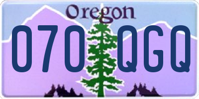 OR license plate 070QGQ