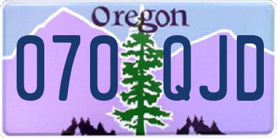 OR license plate 070QJD