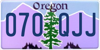 OR license plate 070QJJ