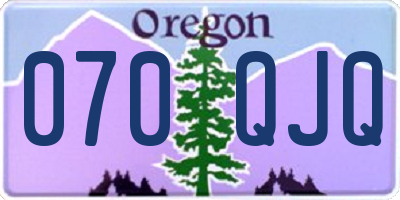 OR license plate 070QJQ
