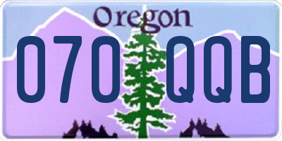 OR license plate 070QQB
