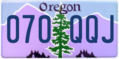 OR license plate 070QQJ
