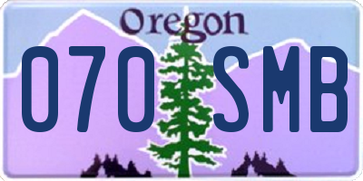 OR license plate 070SMB