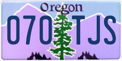 OR license plate 070TJS